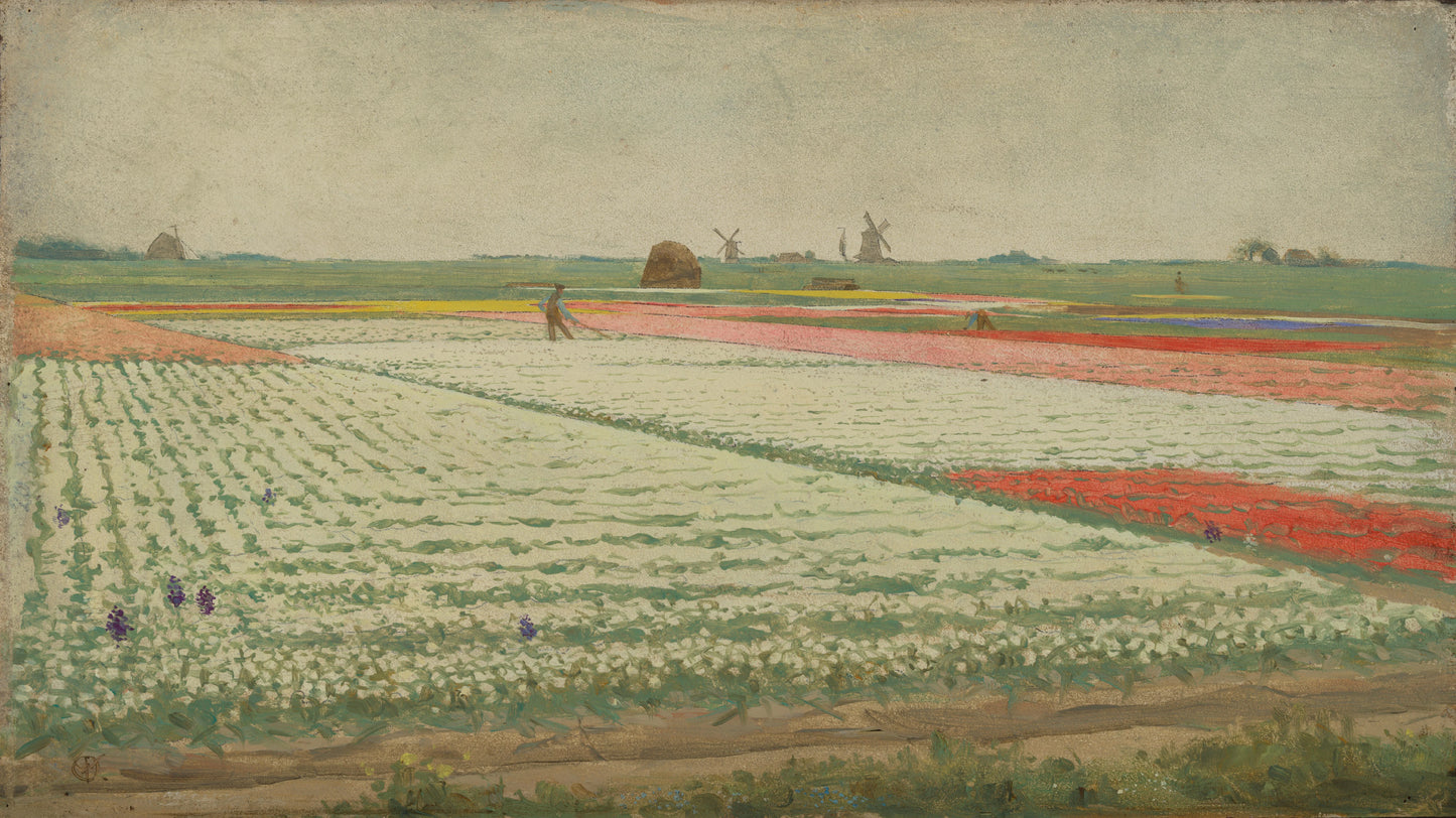 Tulip Fields – Gerrit Willem Dijsselhof Vintage Floral Art Print | Wall Art Poster