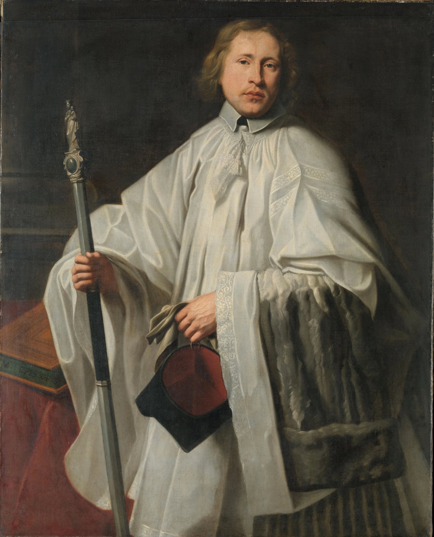 Jacobus Govaerts (b. 1635/36). Appointed Master of Ceremonies and Clerk of the Chapter of Antwerp in 1661. – anonymous Vintage Portrait Art Print | Wall Art Poster