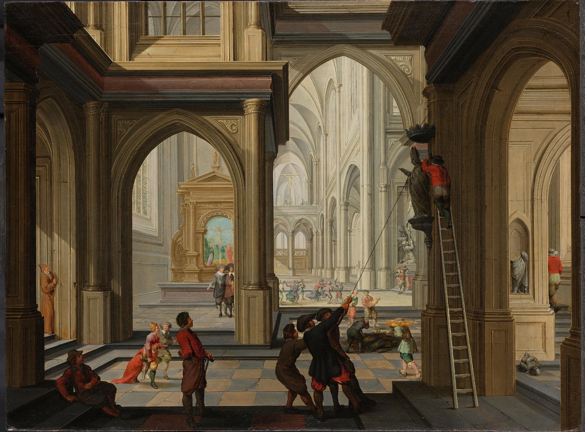 Iconoclasm in a Church – Dirck van Delen Vintage Art Print | Wall Art Poster