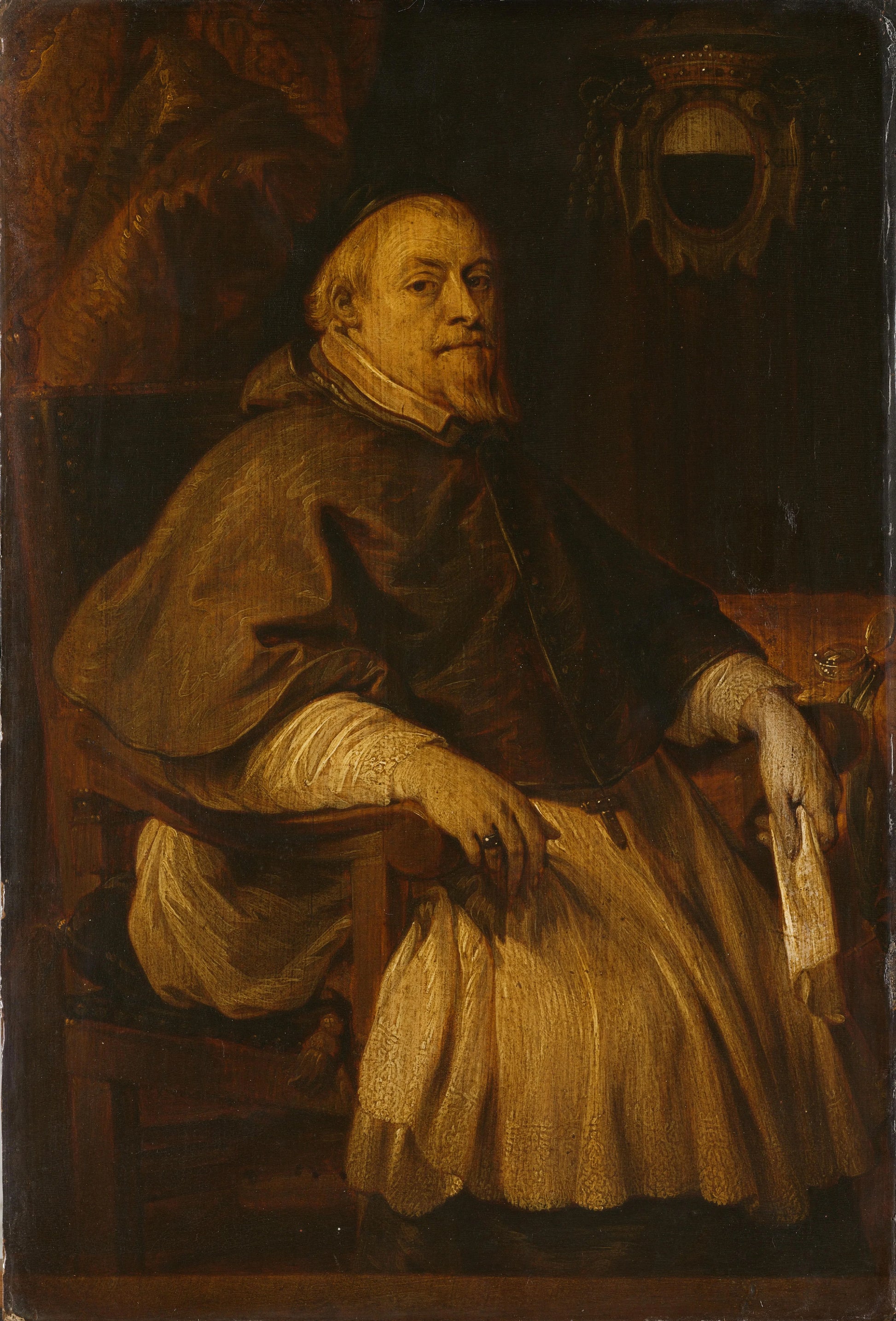 Portrait of François de Gand-Vilain (1647-1666), Bishop of Doornik – Lucas Franchoys (II) Vintage Portrait Art Print | Wall Art Poster