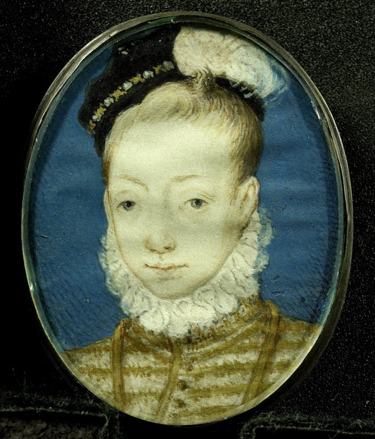 Jacobus Stuart (1566-1625), de latere koning Jacobus I van Engeland, op ongeveer tienjarige leeftijd – anonymous Vintage Art Print | Wall Art Poster