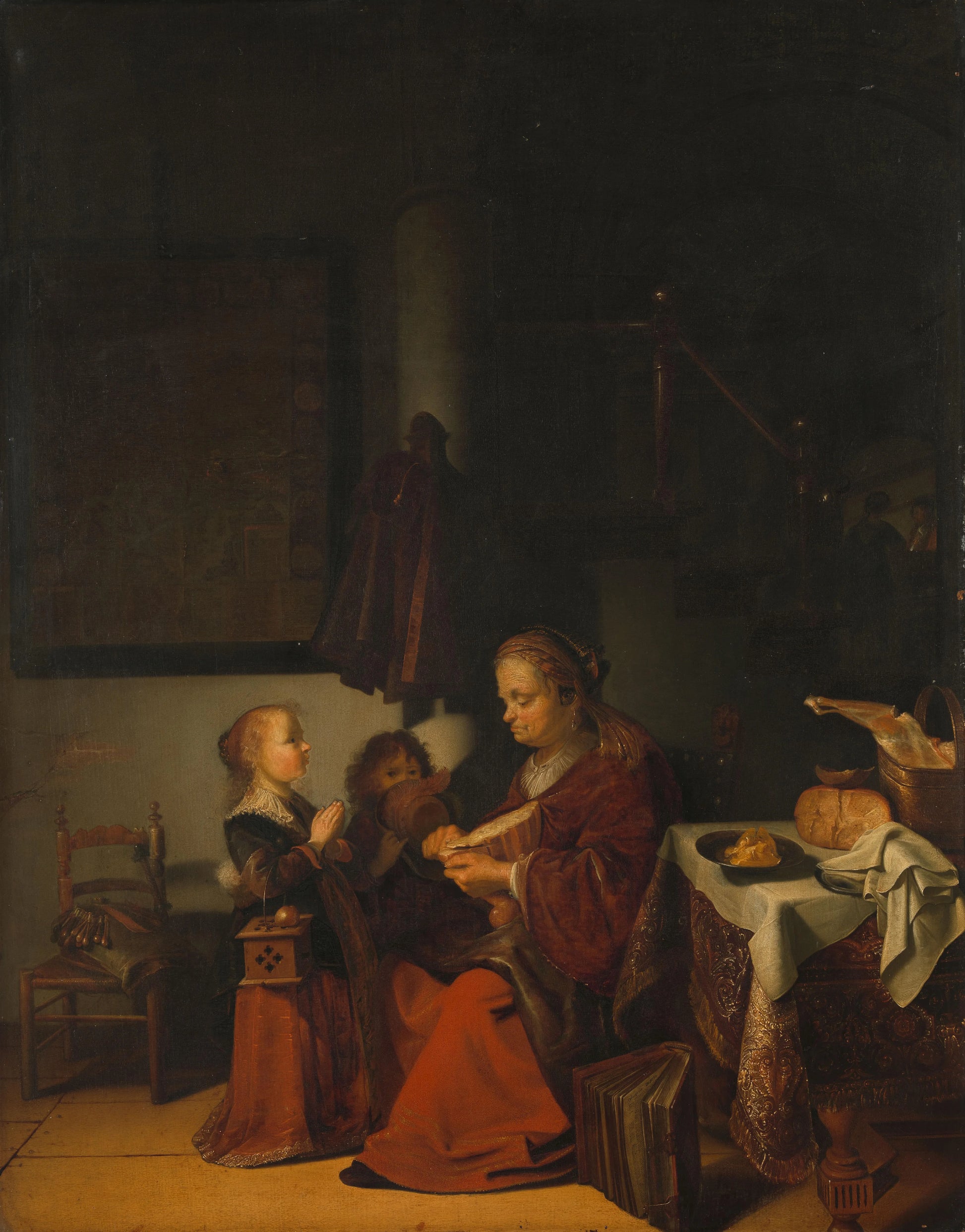 Breakfast – Karel Slabbaert (signed by artist) Vintage Art Print | Wall Art Poster
