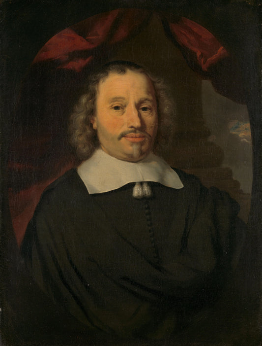 Portrait of Hendrick Wijnands (1601/02-1676) – kopie naar Nicolaes Maes Vintage Portrait Art Print | Wall Art Poster