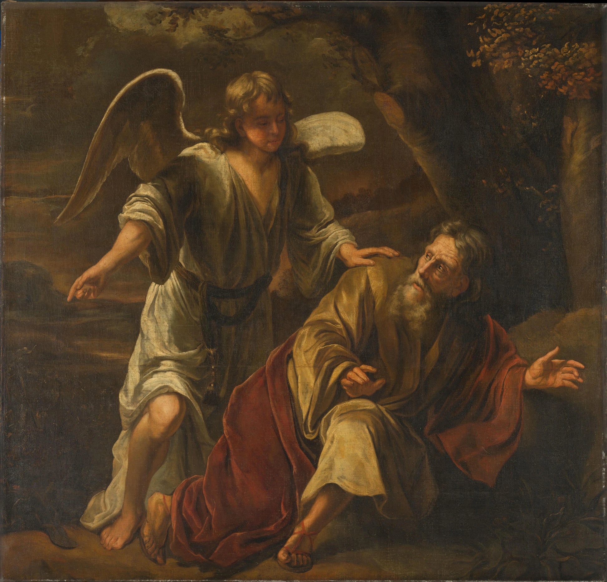 Biblical Scene – attributed to Ferdinand Bol [rejected attribution] Vintage Art Print | Wall Art Poster