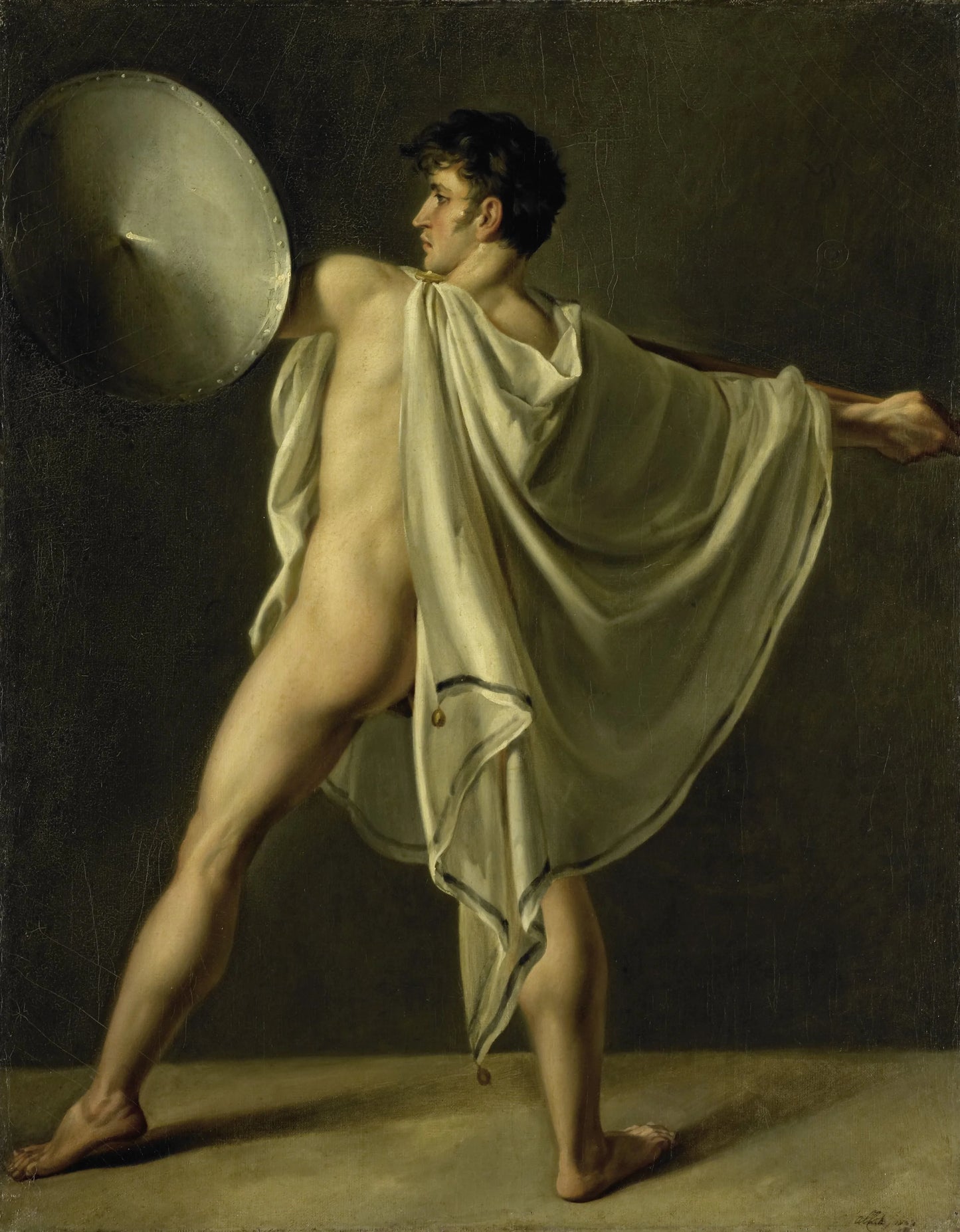 Warrior with Lance and Shield – Joannes Echarius Carolus Alberti Vintage Art Print | Wall Art Poster