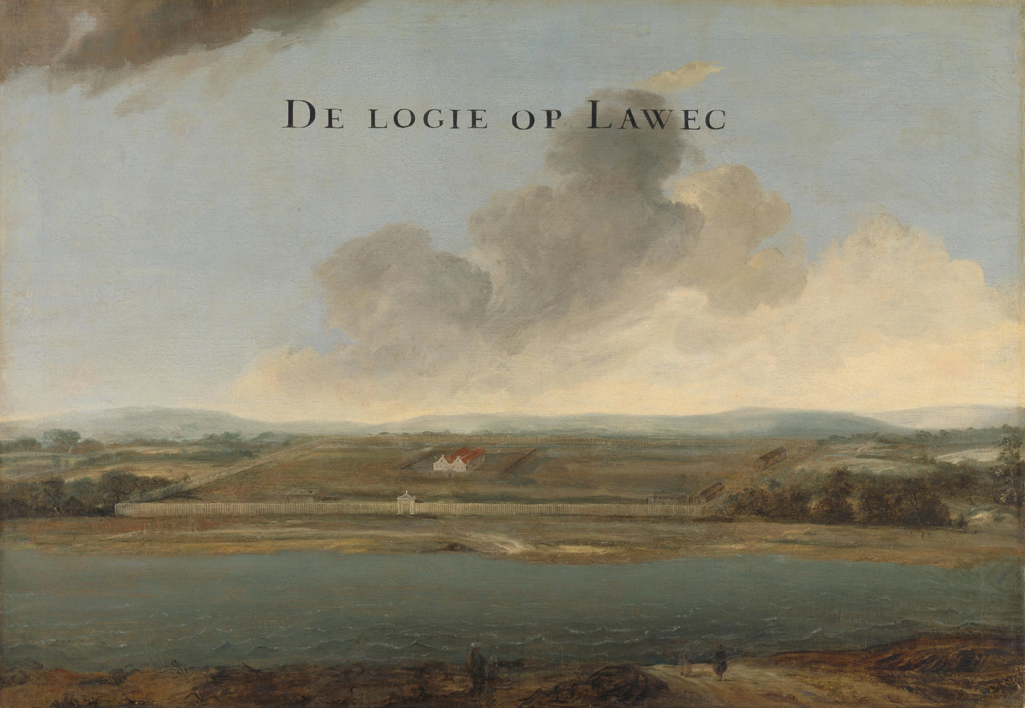 Two Views of Dutch East India Company Trading Posts: Lawec in Cambodia and Banda in the Southern Moluccas – toegeschreven aan Johannes Vinckboons Vintage River Scene Art Print | Wall Art Poster