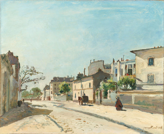 Rue Notre-Dame, Paris – Johan Barthold Jongkind (signed by artist) Vintage Harbour Scene Art Print | Wall Art Poster