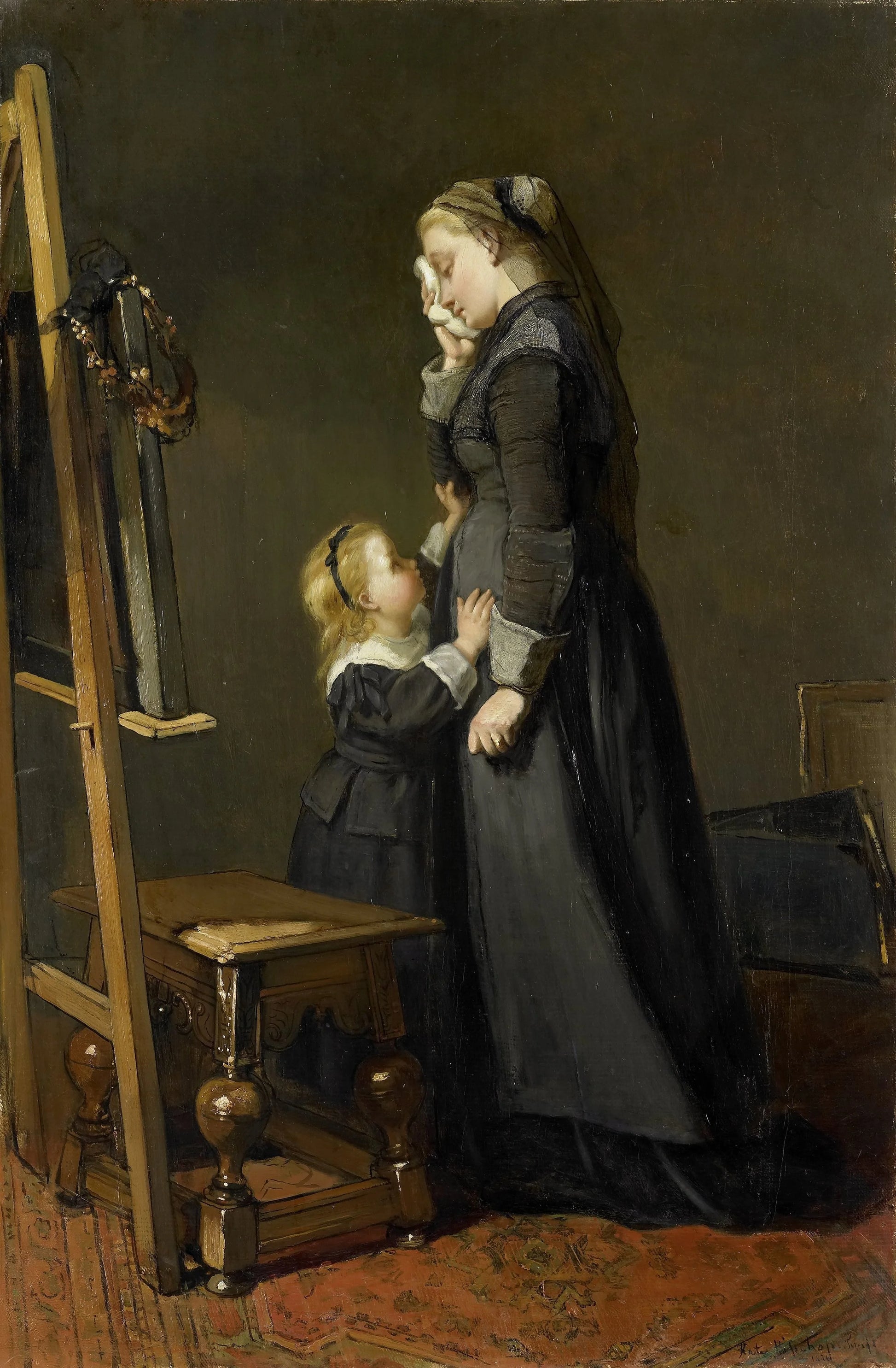 The Widow of a Painter – Kate Bisschop-Swift Vintage Art Print | Wall Art Poster