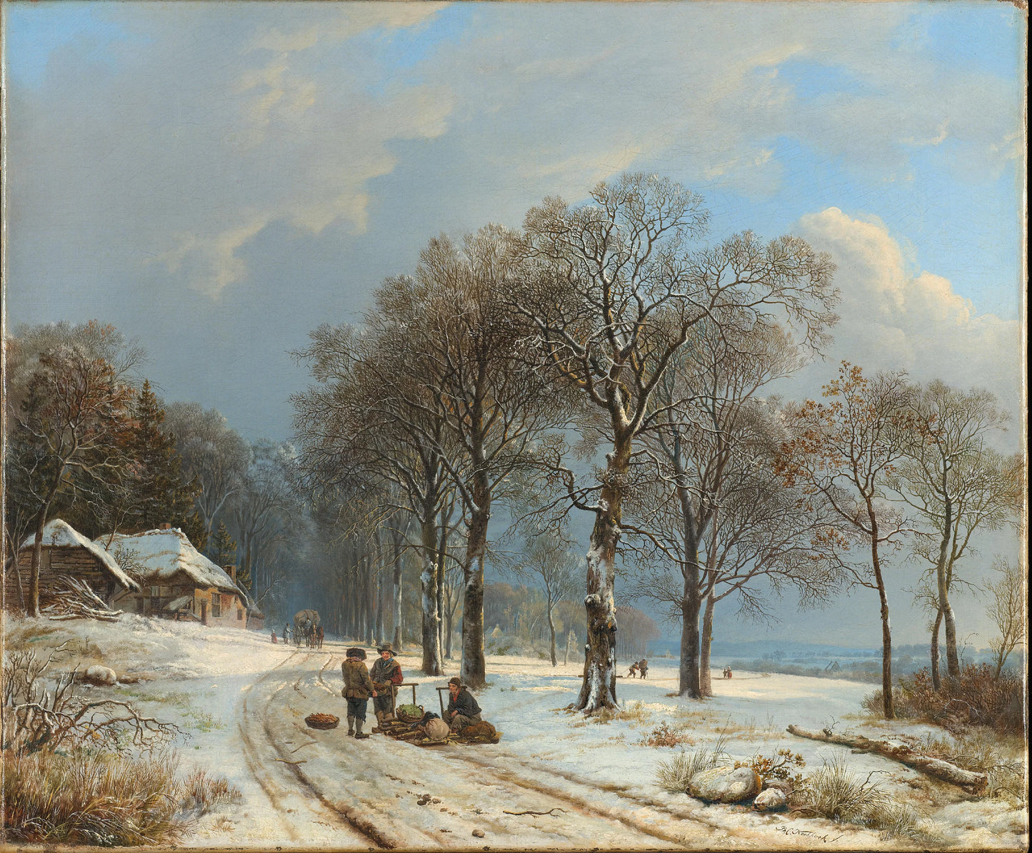 Winter landscape – Barend Cornelis Koekkoek Vintage Landscape Art Print | Wall Art Poster