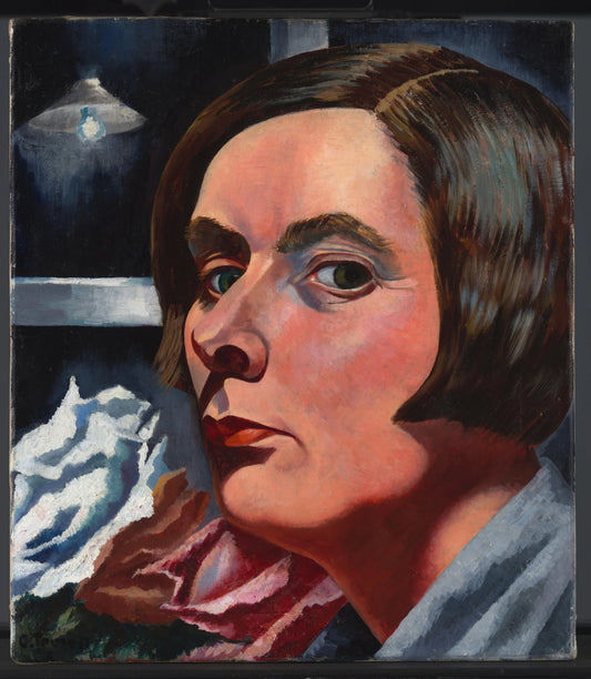 Self-Portrait with Flowers – Charley Toorop (signed by artist) Vintage Self-Portrait Art Print | Wall Art Poster