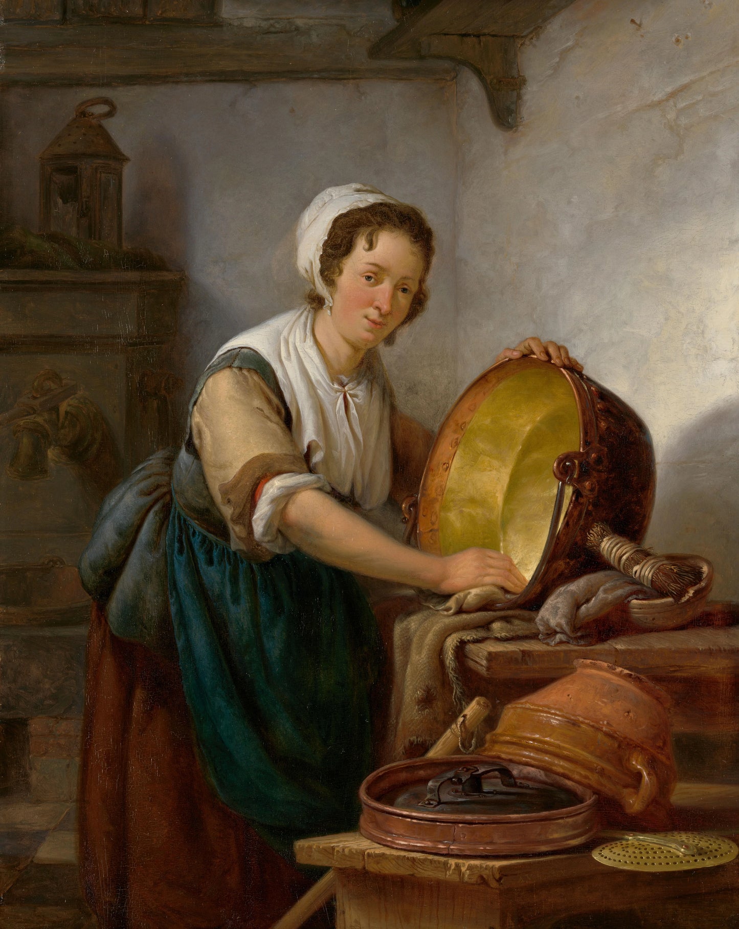 The Caldron Scrubber – Abraham van Strij (I) Vintage Art Print | Wall Art Poster