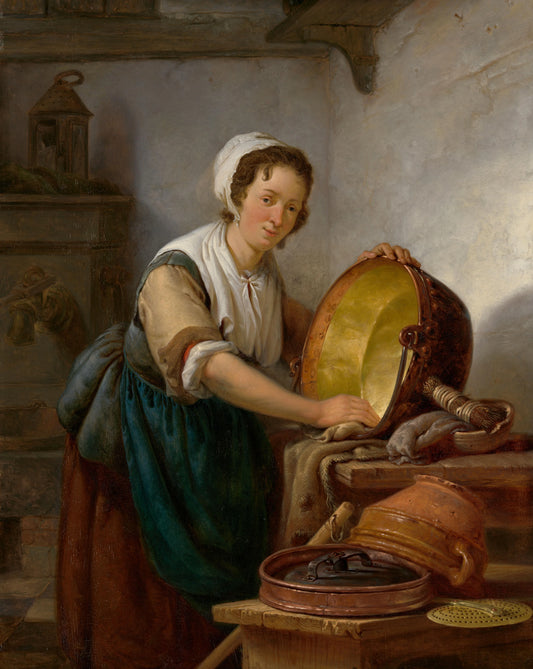 The Caldron Scrubber – Abraham van Strij (I) Vintage Art Print | Wall Art Poster