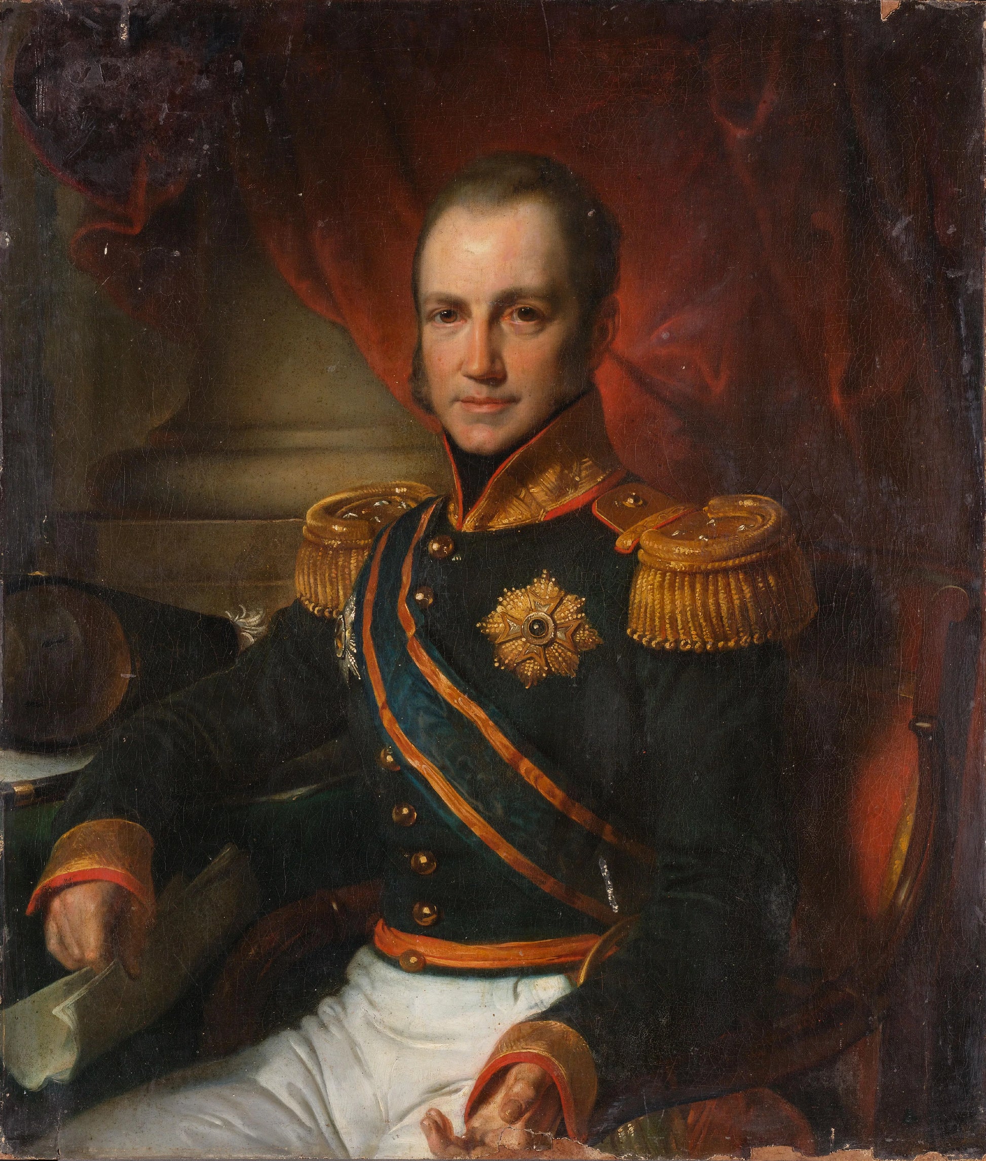 Portrait of Godart Alexander Gerard Philip, Baron van der Capellen, Governor-General of the Dutch East Indies – Cornelis Kruseman Vintage Portrait Art Print | Wall Art Poster