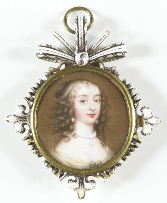 Mary Stuart (1631-1660), Consort of William II – attributed to Jean Petitot (le vieux) Vintage Portrait Art Print | Wall Art Poster