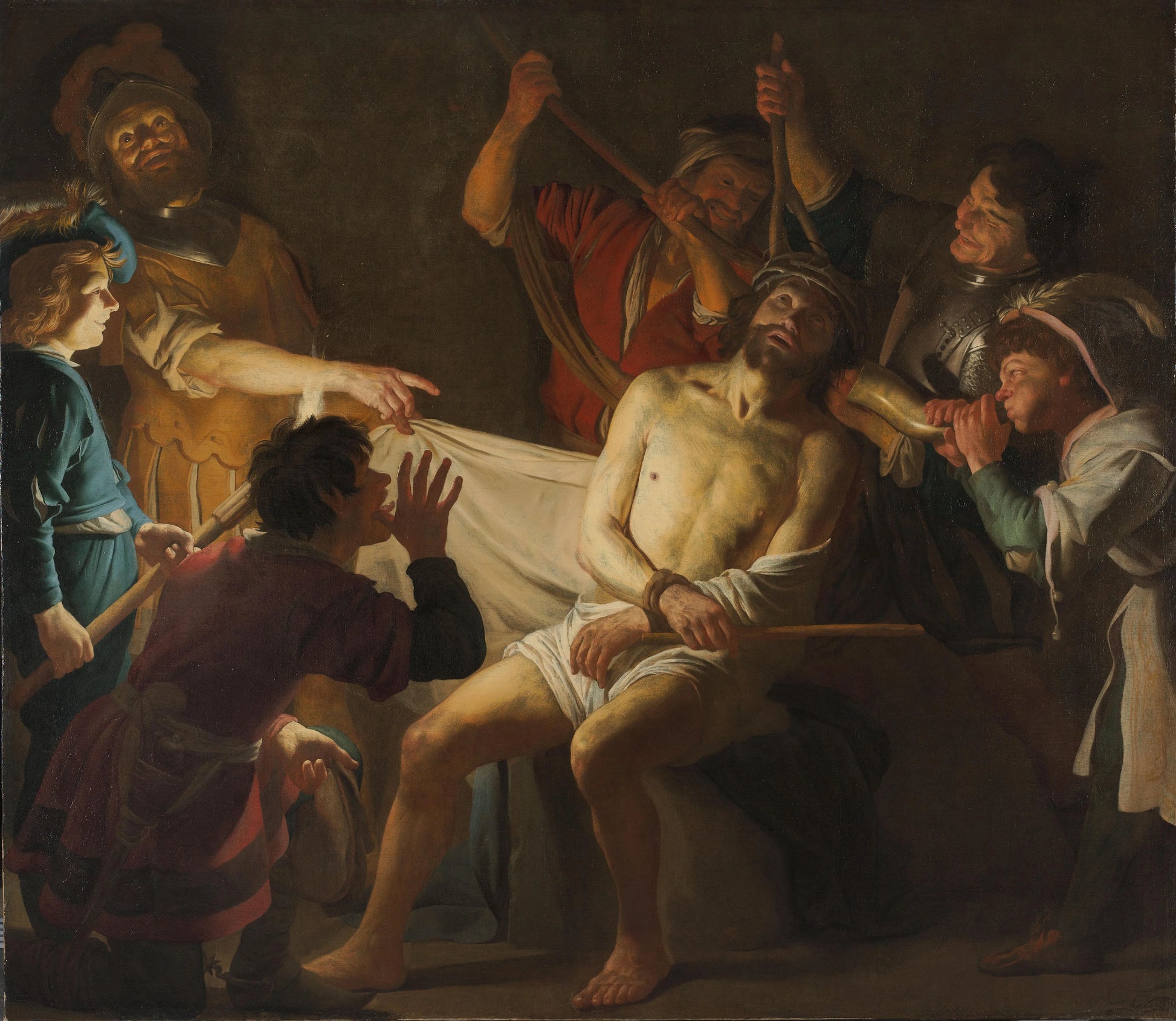 Christ Crowned with Thorns – Gerard van Honthorst Vintage Art Print | Wall Art Poster
