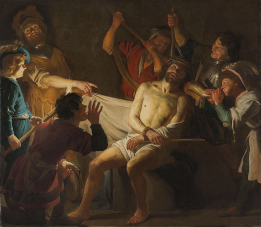 Christ Crowned with Thorns – Gerard van Honthorst Vintage Art Print | Wall Art Poster