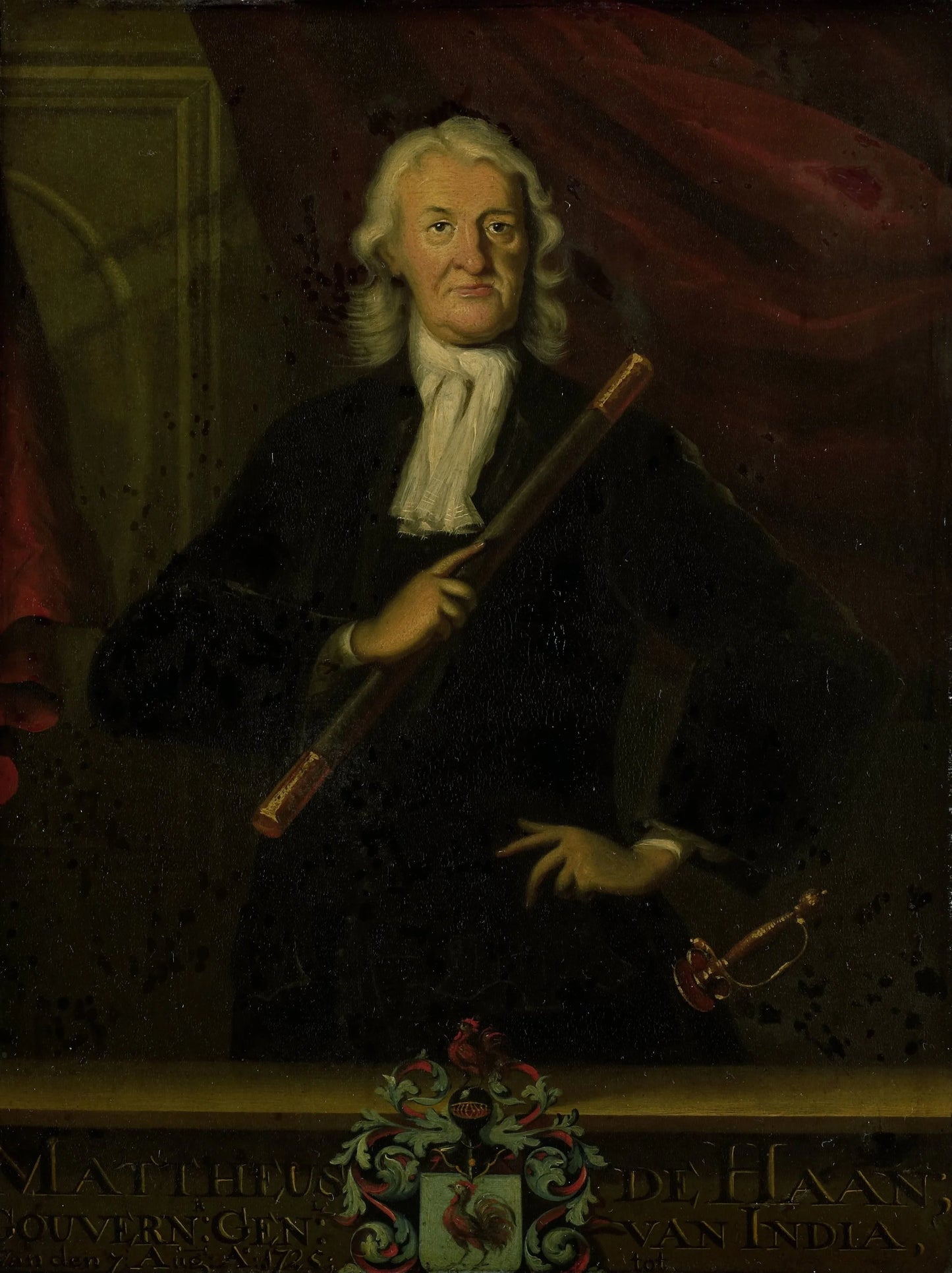Portrait of Mattheus de Haan, Governor-General of the Dutch East Indies – copy after anonymous Vintage Portrait Art Print | Wall Art Poster