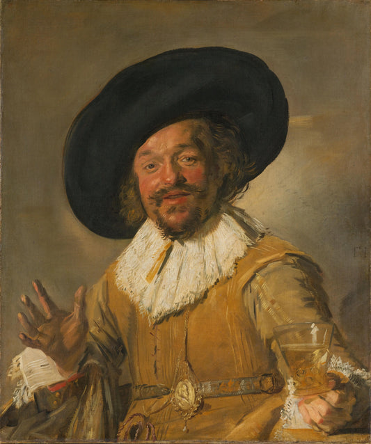 The Merry Drinker – Frans Hals (eigenhandig gesigneerd) Vintage Art Print | Wall Art Poster