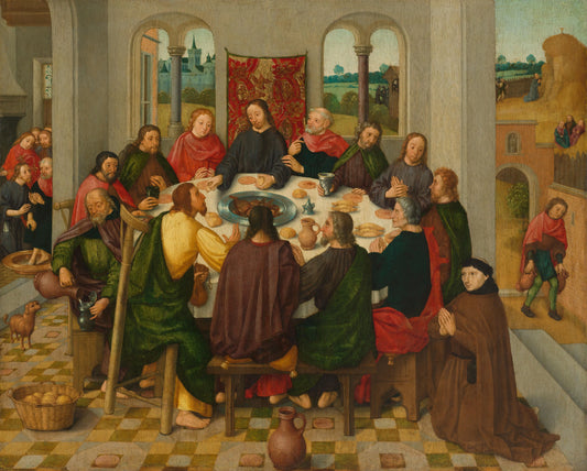 Last Supper – omgeving van Meester van de Amsterdamse Dood van Maria Vintage Art Print | Wall Art Poster