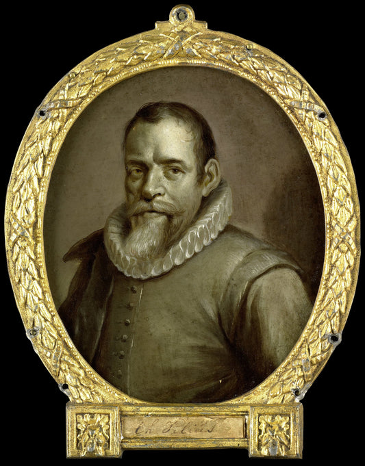 Portrait of Theodorus Velius, Writer of the Chronicle of Horn – Jan Maurits Quinkhard Vintage Portrait Art Print | Wall Art Poster