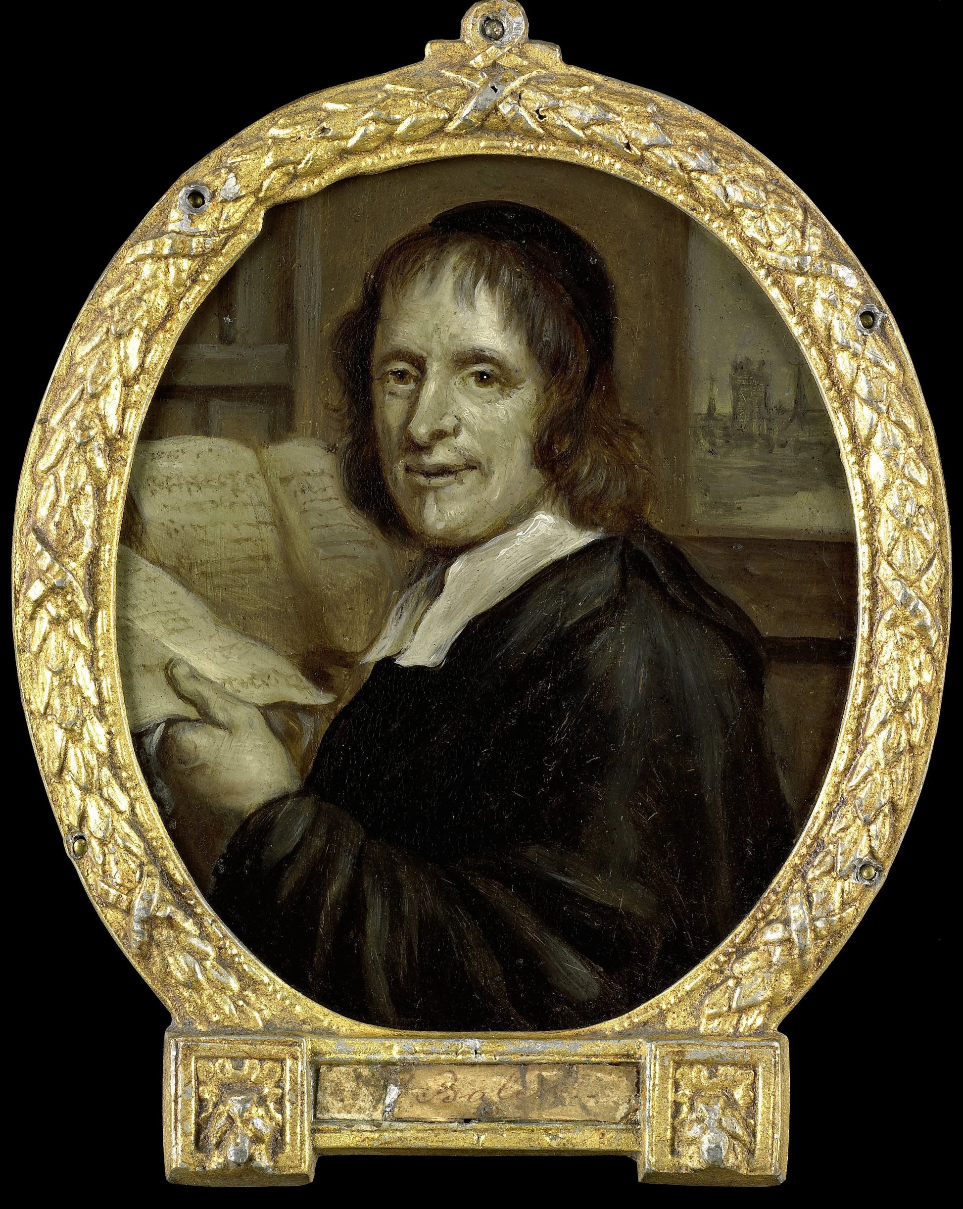 Matthijs Balen Jansz (1611-91), poet and chronicler of Dordrecht – Jan Maurits Quinkhard Vintage Portrait Art Print | Wall Art Poster