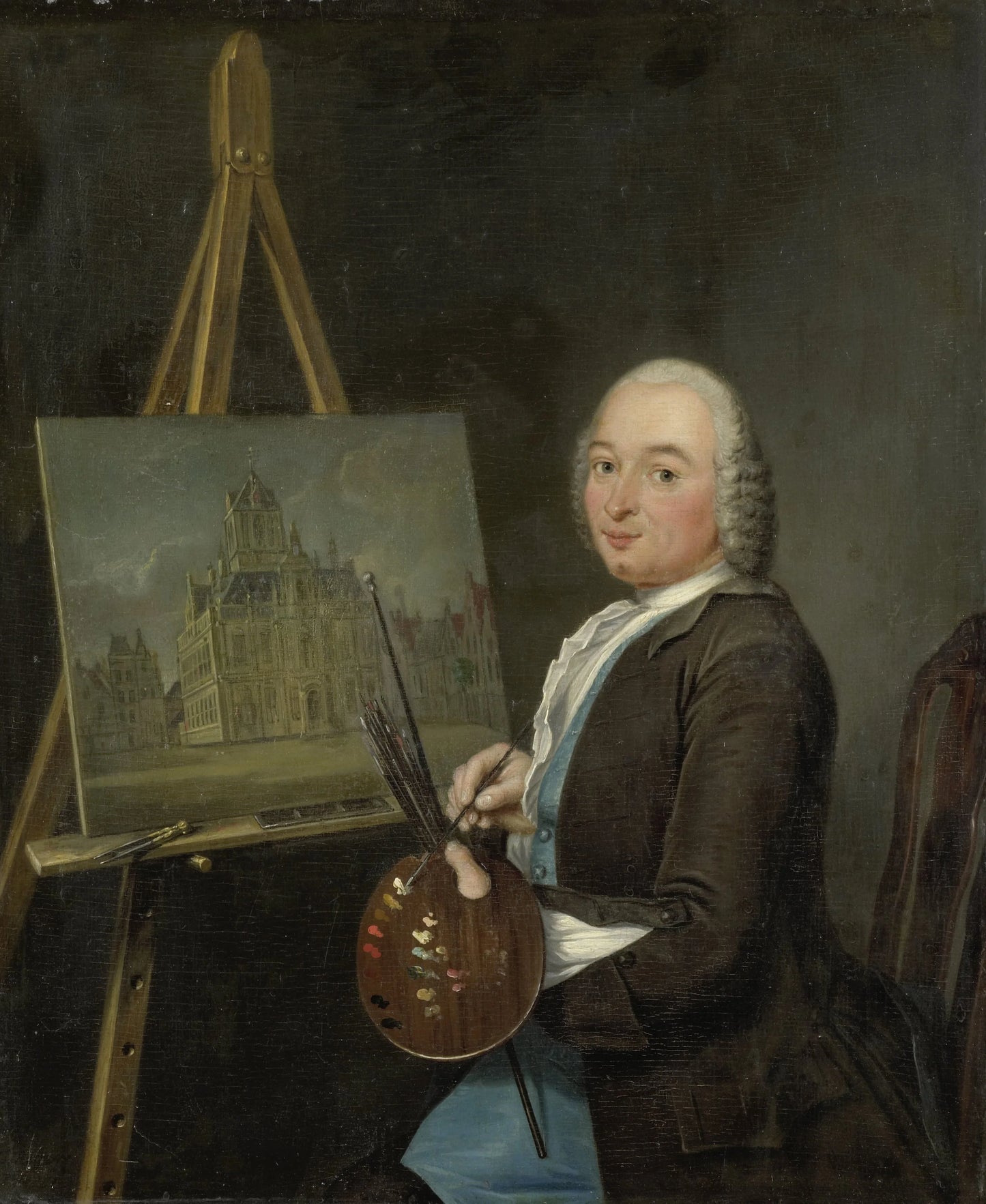 Portrait of Jan ten Compe, Painter and Art Dealer in Amsterdam – Tibout Regters Vintage Self-Portrait Art Print | Wall Art Poster