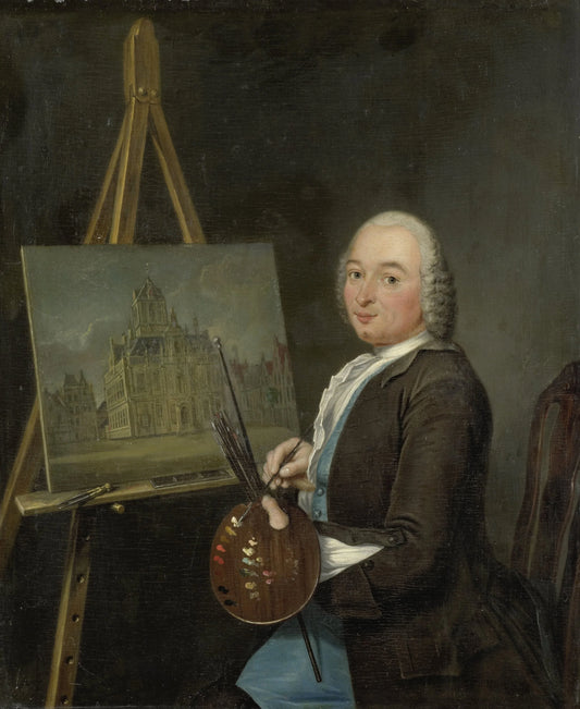 Portrait of Jan ten Compe, Painter and Art Dealer in Amsterdam – Tibout Regters Vintage Self-Portrait Art Print | Wall Art Poster