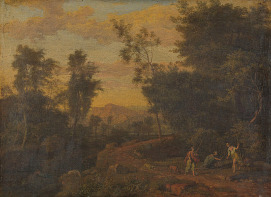 Diana and Her Nymphs Hunting – toegeschreven aan Abraham Genoels Vintage Art Print | Wall Art Poster