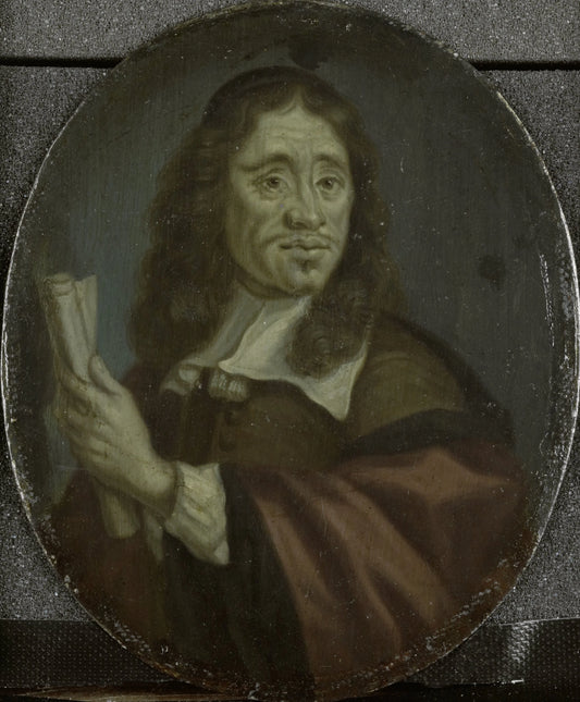 Jan Vos (1610-67), Amsterdam poet – Arnoud van Halen Vintage Portrait Art Print | Wall Art Poster