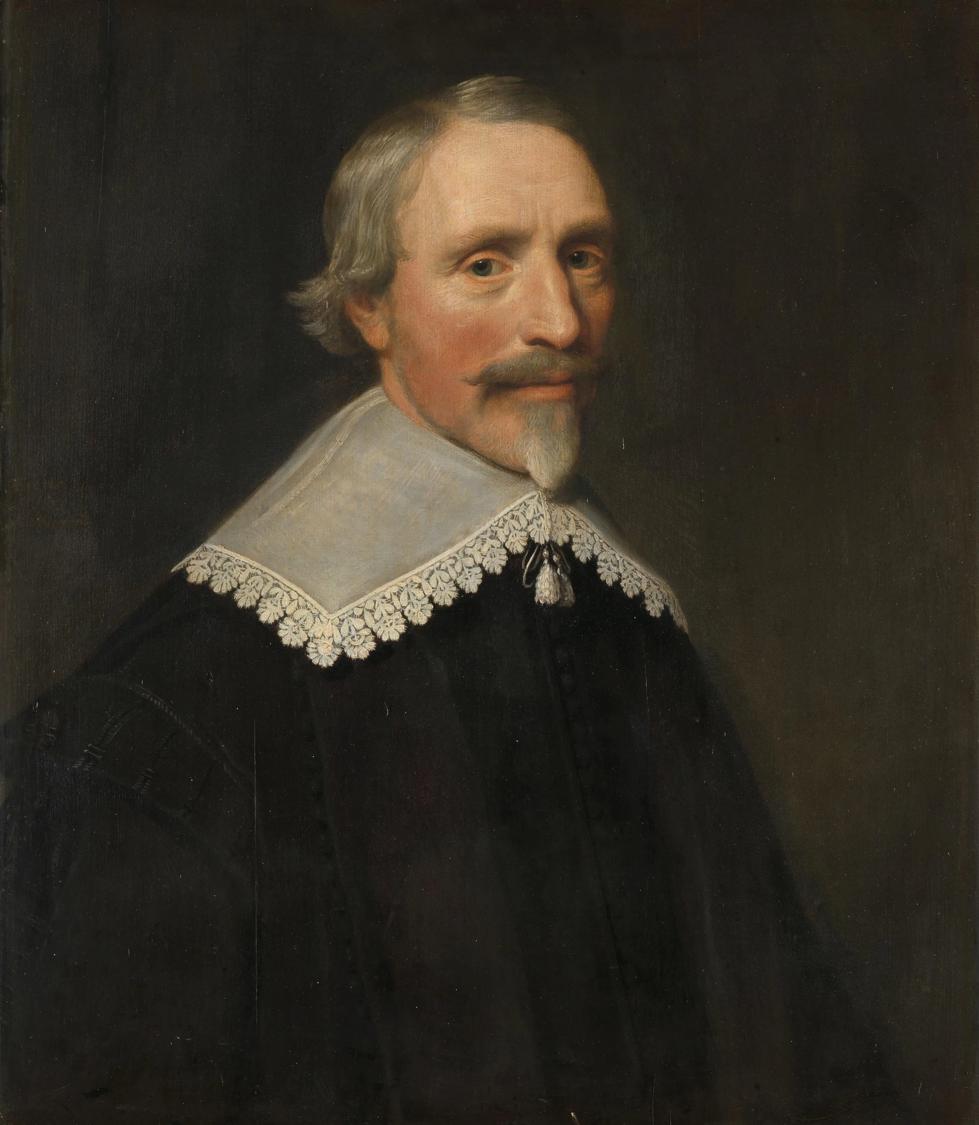 Portrait of Jacob Cats (1577-1660) – Michiel Jansz van Mierevelt (signed by artist) Vintage Portrait Art Print | Wall Art Poster