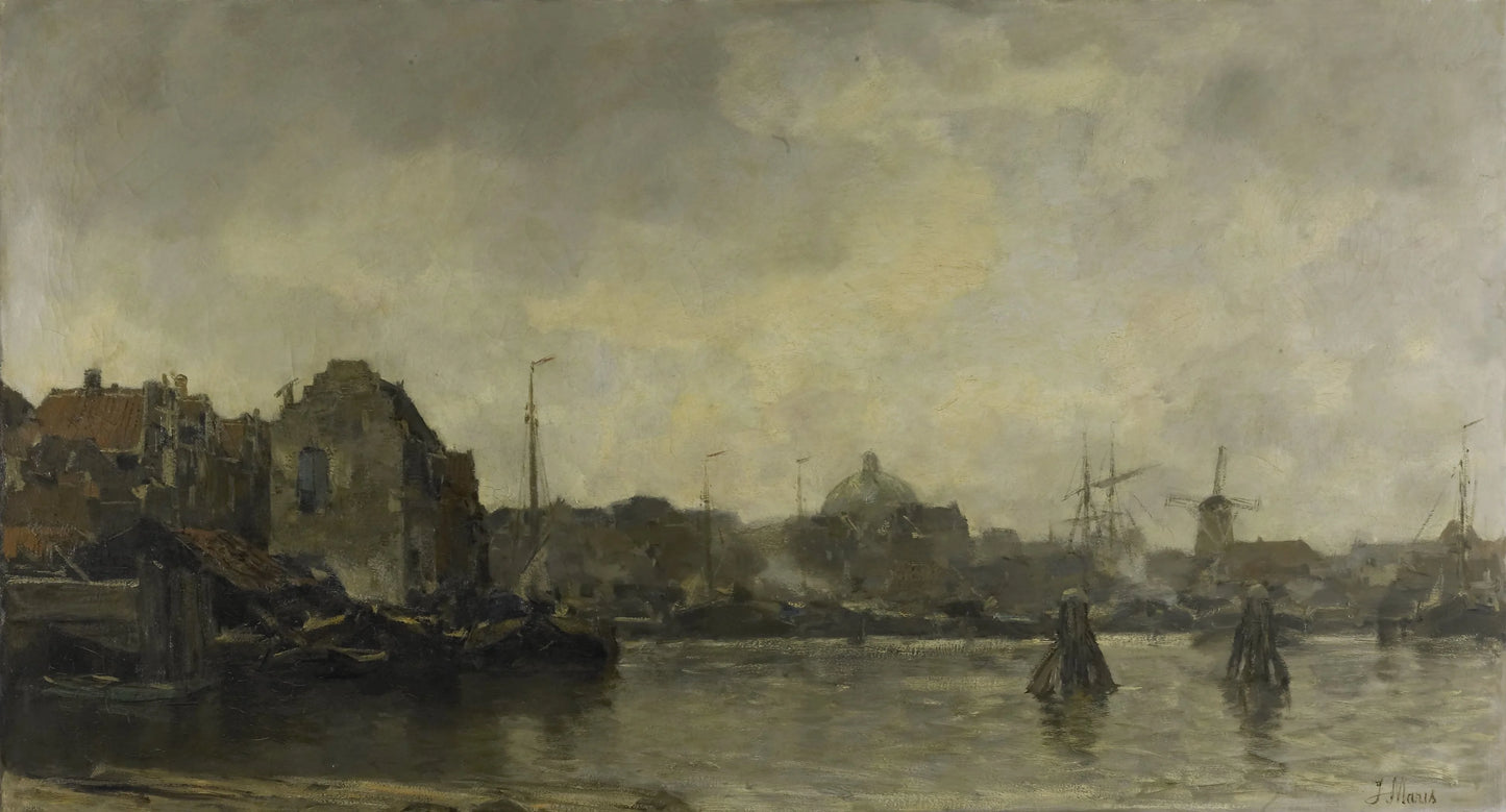 Stadsgezicht – Jacob Maris Vintage Landscape Art Print | Wall Art Poster