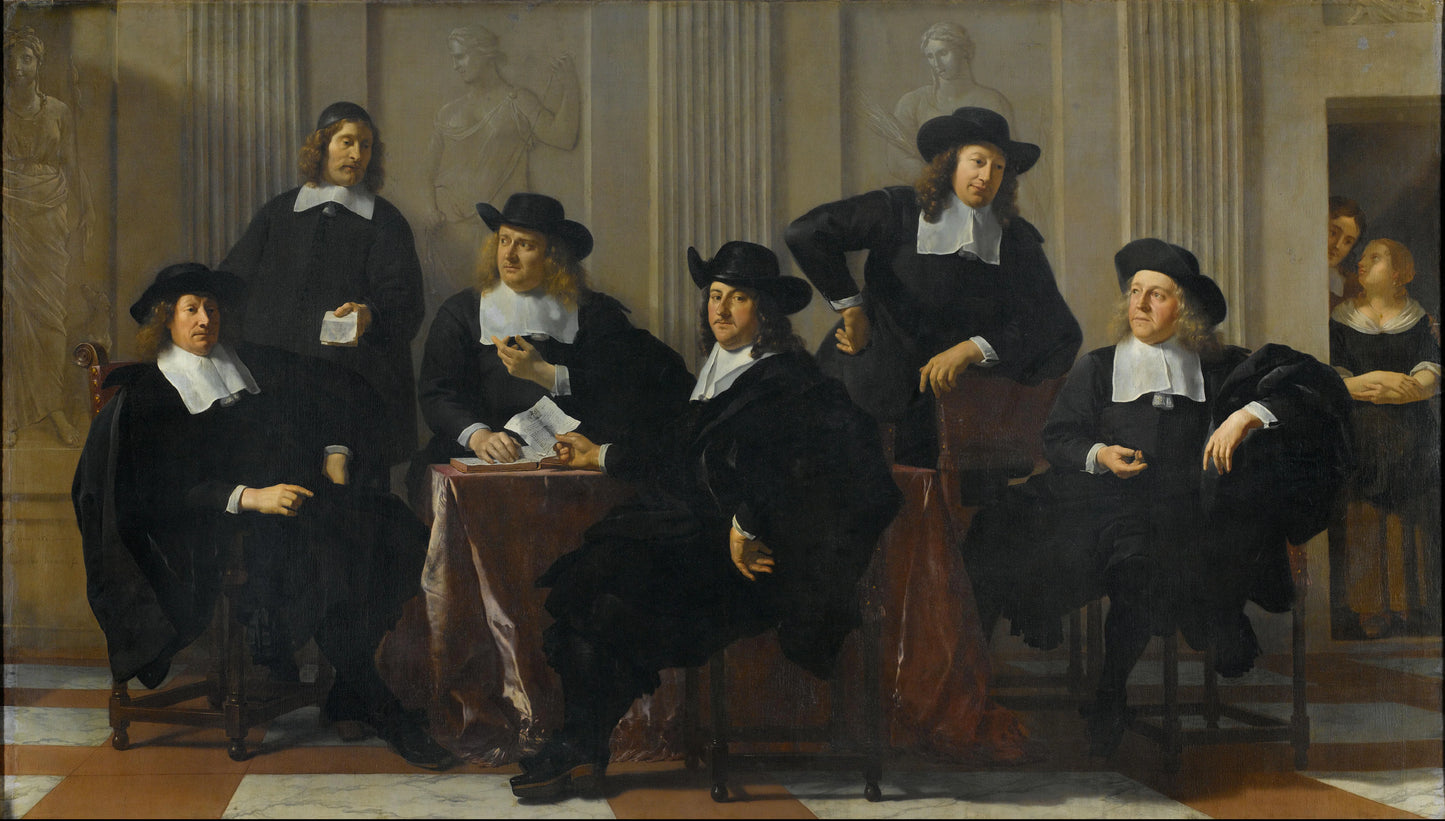 The Regents of the Spinhuis and Nieuwe Werkhuis, Amsterdam – Karel du Jardin Vintage Art Print | Wall Art Poster