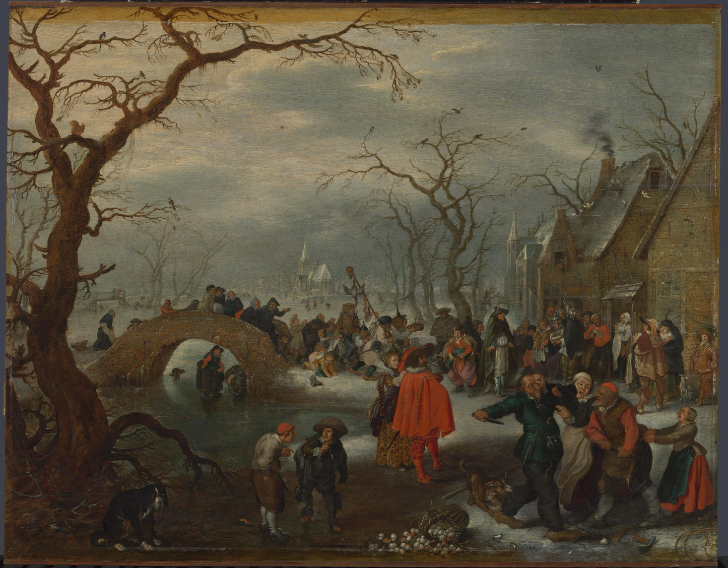 Shrove Tuesday in the Country – Adriaen Pietersz van de Venne Vintage Landscape Art Print | Wall Art Poster