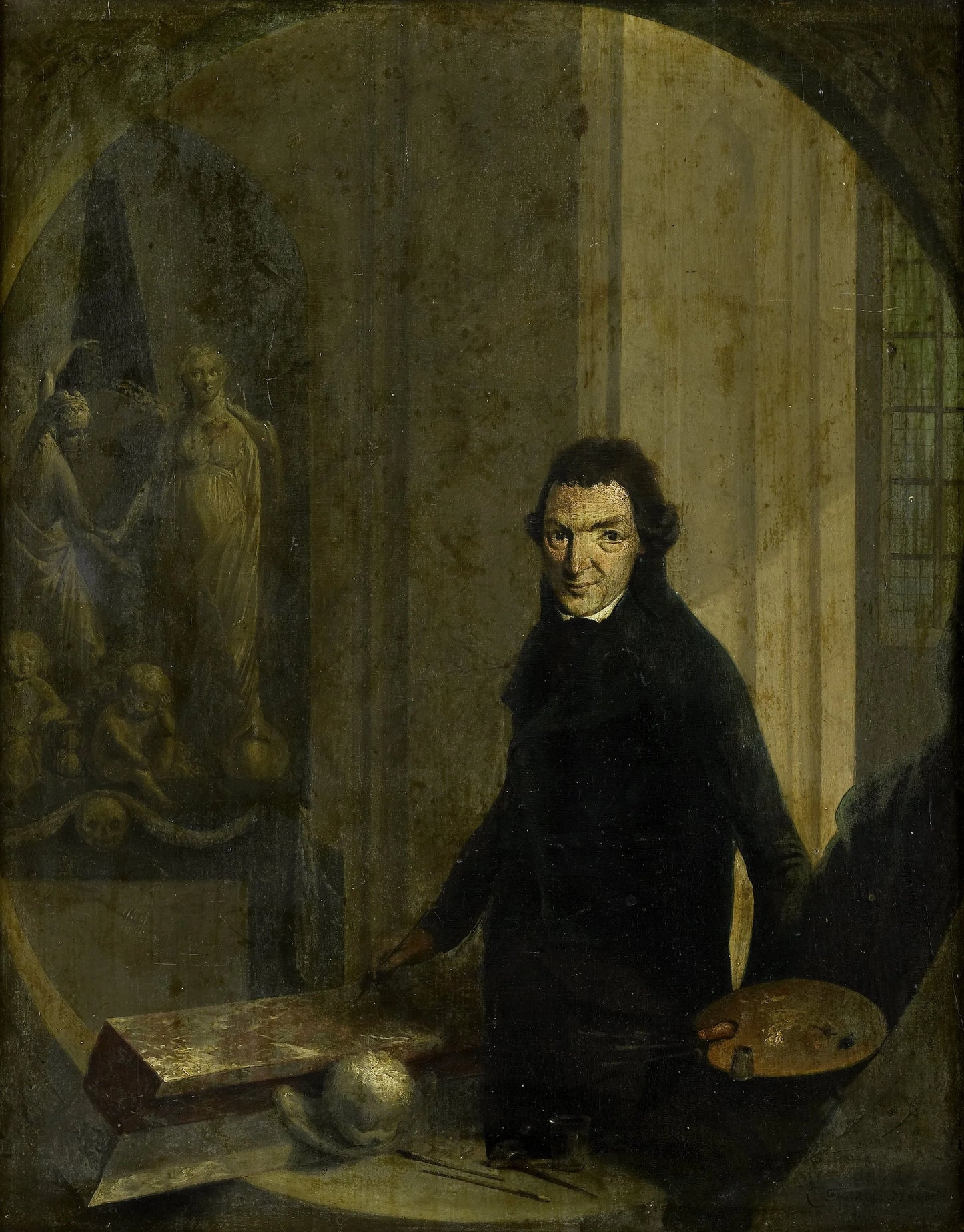 Self Portrait – Christoffel Frederik Franck (mentioned on object) Vintage Self-Portrait Art Print | Wall Art Poster