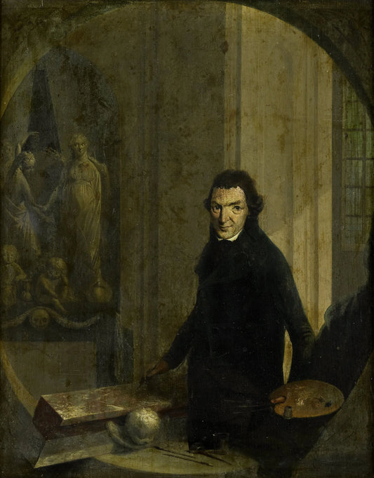 Self Portrait – Christoffel Frederik Franck (mentioned on object) Vintage Self-Portrait Art Print | Wall Art Poster