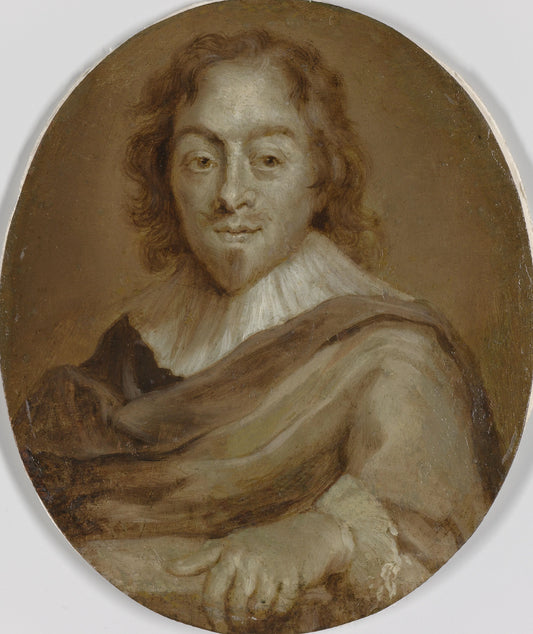 Portrait of Constantijn Huygens, Poet, Secretary to Prince Frederick Henry and Prince William II and First Councilor and Exchequer to William III – Jan Maurits Quinkhard Vintage Portrait Art Print | Wall Art Poster