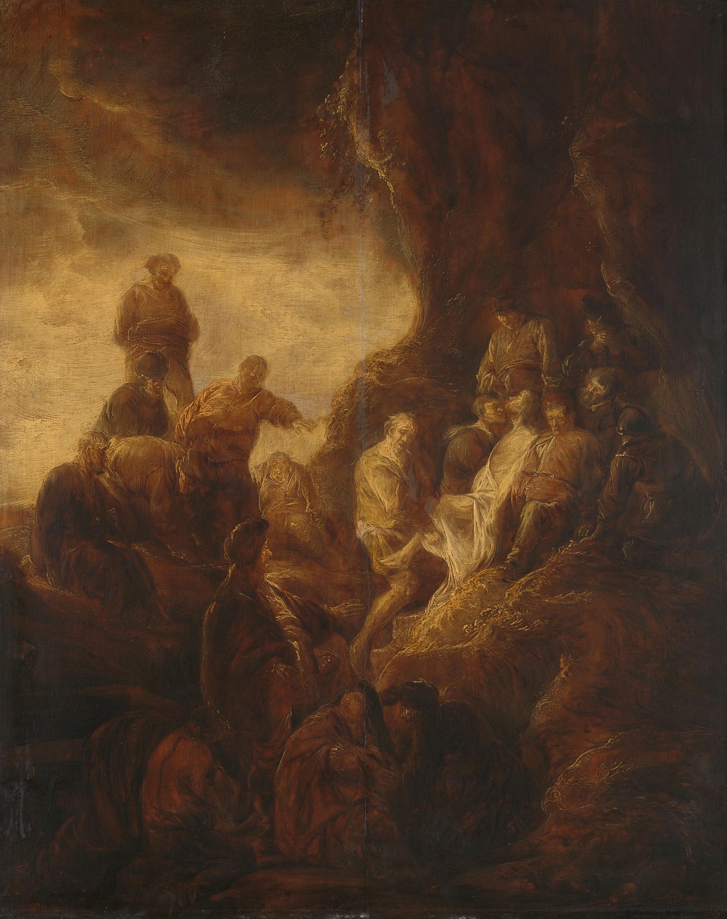 The Entombment – Benjamin Gerritsz. Cuyp (vermeld op object) Vintage Art Print | Wall Art Poster