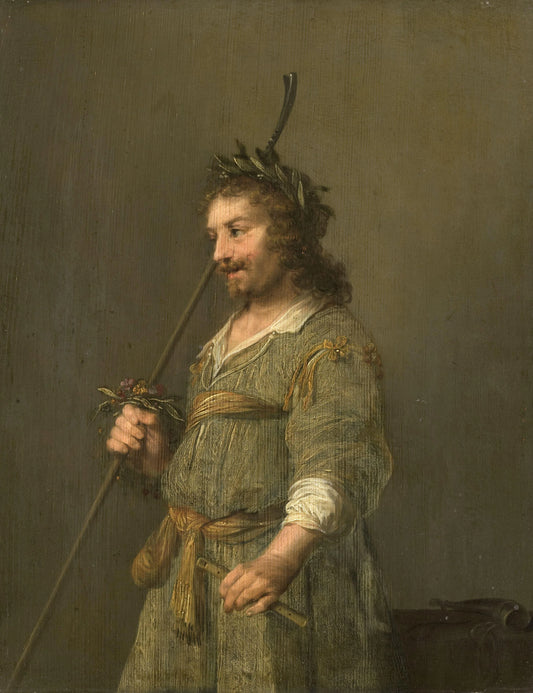 Portrait of a Man Dressed as a Shepherd – Hendrik Gerritsz. Pot (eigenhandig gesigneerd) Vintage Portrait Art Print | Wall Art Poster