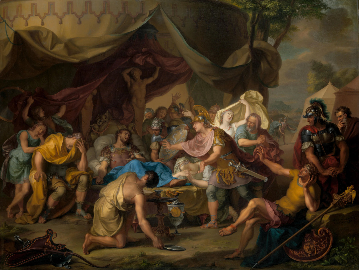 The Death of Epaminondas – Isaac Walraven Vintage Art Print | Wall Art Poster