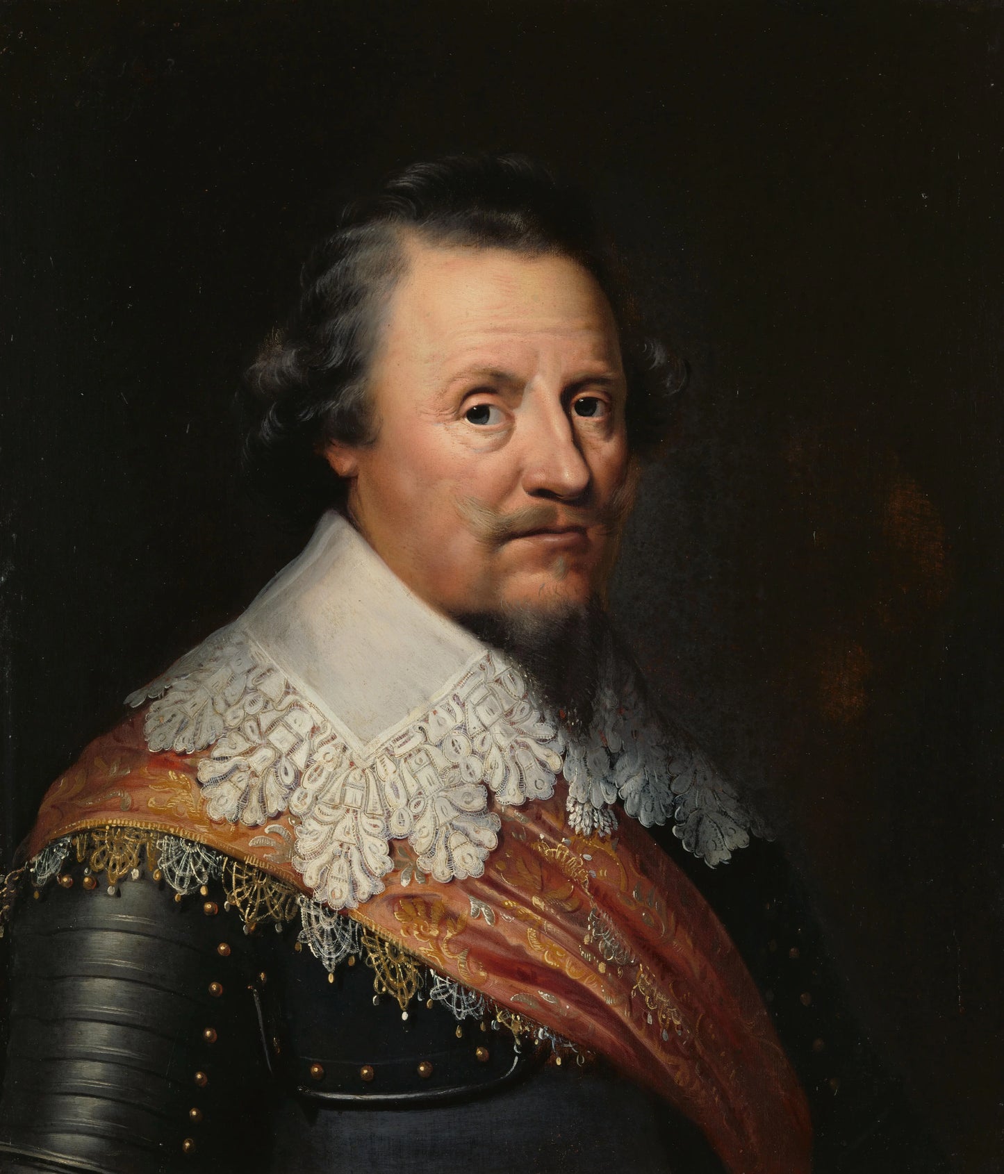 Portrait of Ernst Casimir I (1573-1632), Count of Nassau-Dietz – Wybrand de Geest (signed by artist) Vintage Portrait Art Print | Wall Art Poster