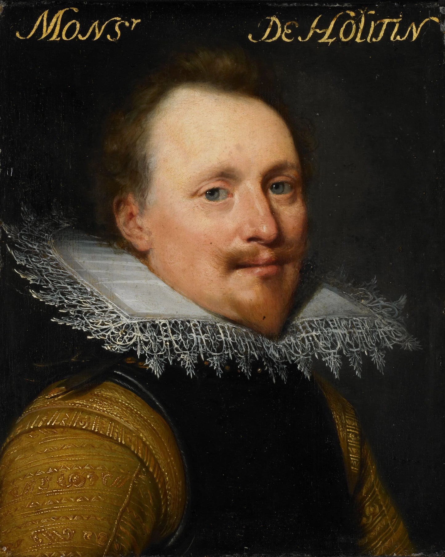 Portrait of Willem de Zoete de Laeke (?-1637), Lord of Hautain – atelier van Jan Antonisz. van Ravesteyn Vintage Portrait Art Print | Wall Art Poster