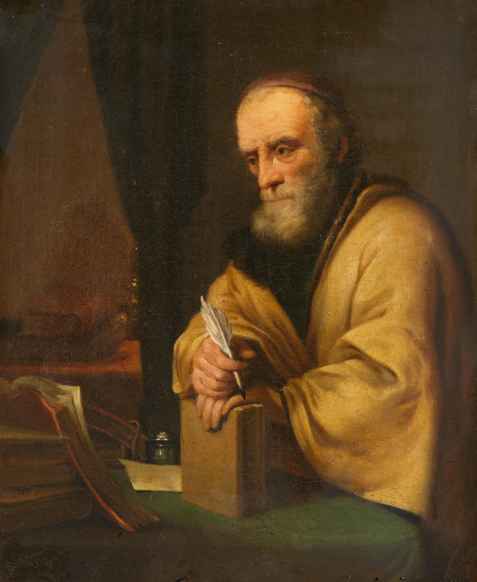 An old scholar – copy after Gottfried Kneller Vintage Art Print | Wall Art Poster