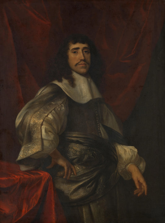 Portrait of a Man, probably Christoffel van Gangelt (?-1688/91) – toegeschreven aan Jacob van Loo Vintage Portrait Art Print | Wall Art Poster