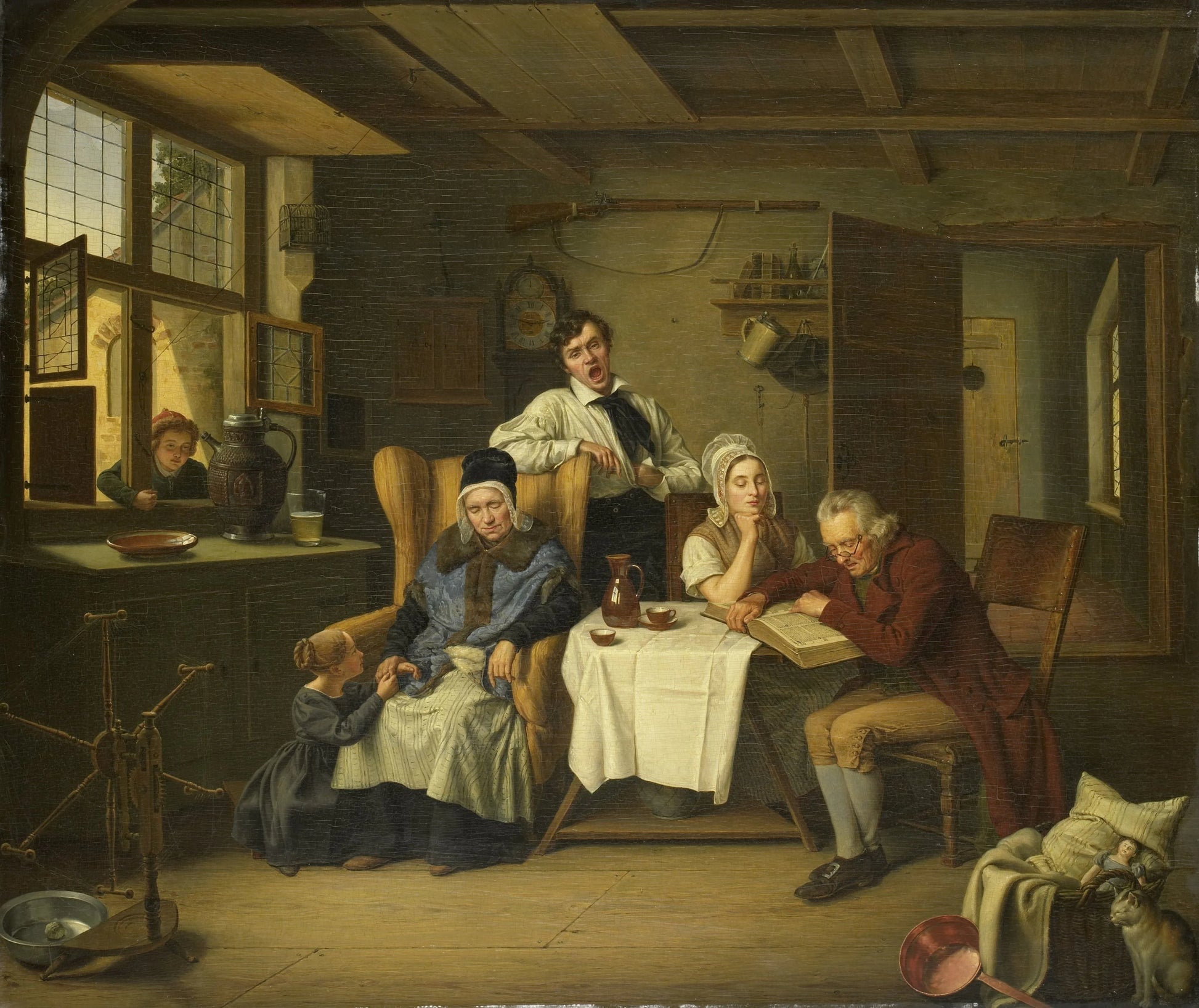 Bible Reading – Eduard Karl Gustav Lebrecht Pistorius Vintage Art Print | Wall Art Poster