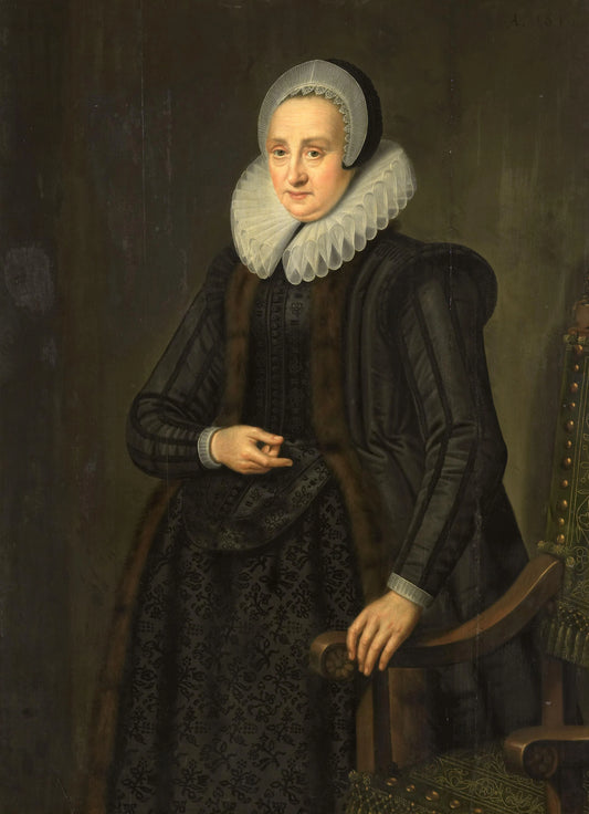 Portrait of Margarita Cassier – anoniem Vintage Portrait Art Print | Wall Art Poster