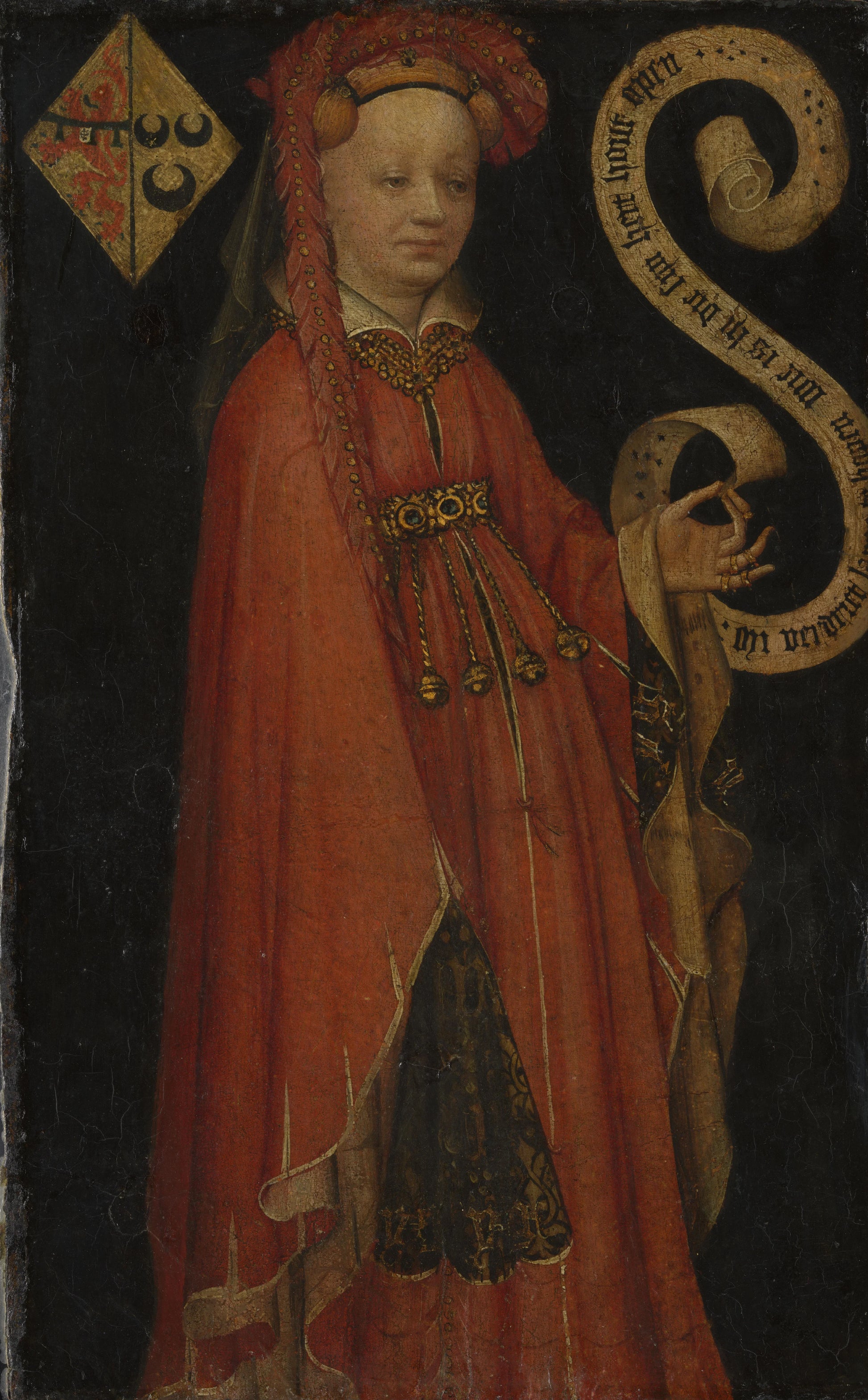 Portrait of Lysbeth van Duvenvoirde – anoniem Vintage Portrait Art Print | Wall Art Poster