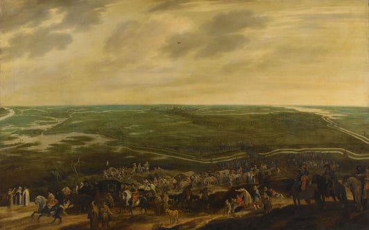 The Defeated Spanish Garrison Leaving 's-Hertogenbosch, 17 September 1629 – Pauwels van Hillegaert Vintage Cityscape Art Print | Wall Art Poster