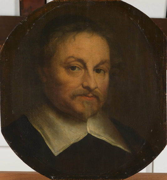 Joost van den Vondel (1587-1679), Poet – attributed to Jan Lievens Vintage Art Print | Wall Art Poster