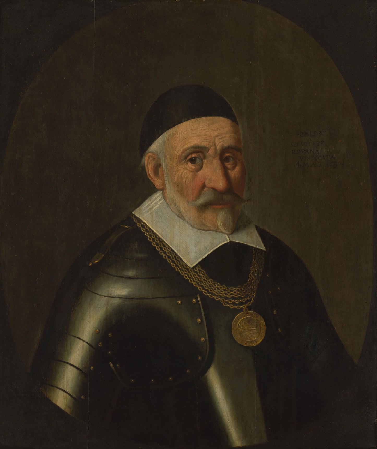 Portrait of Captain Charles de Heraugières, Commander of Breda – anoniem Vintage Portrait Art Print | Wall Art Poster