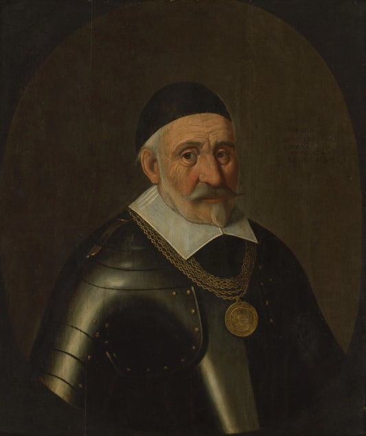 Portrait of Captain Charles de Heraugières, Commander of Breda – anoniem Vintage Portrait Art Print | Wall Art Poster